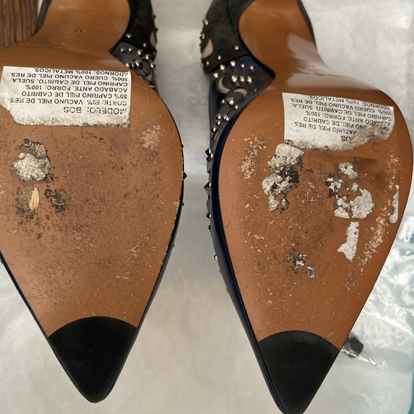 Prada BOS Sierra Navy heels, European size 37 (US 6.5). Worn twice! - Picture 12 of 16